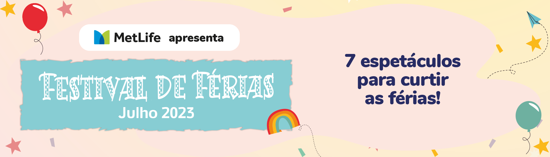 Banner Geral Festival de Férias